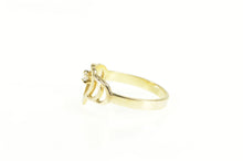 Load image into Gallery viewer, 14K Diamond Inset Heart Love Symbol Band Ring Yellow Gold