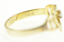 Load image into Gallery viewer, 14K Diamond Inset Heart Love Symbol Band Ring Yellow Gold