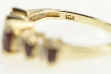 Load image into Gallery viewer, 10K Marquise Ruby Diamond Accent Statement Ring Yellow Gold