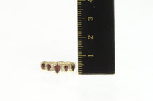 Load image into Gallery viewer, 10K Marquise Ruby Diamond Accent Statement Ring Yellow Gold