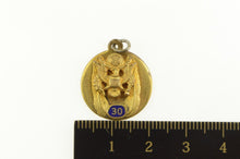 Load image into Gallery viewer, Gold Filled US Military Eagle 30 Years Enamel Service Charm/Pendant