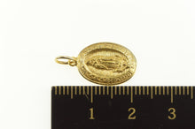 Load image into Gallery viewer, 14K Oval Virgin Mary Christian Mother of Jesus Charm/Pendant Yellow Gold