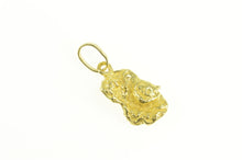 Load image into Gallery viewer, 18K Textured Raw Abstract Nugget Cluster Charm/Pendant Yellow Gold