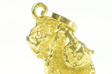 Load image into Gallery viewer, 18K Textured Raw Abstract Nugget Cluster Charm/Pendant Yellow Gold
