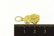 Load image into Gallery viewer, 18K Textured Raw Abstract Nugget Cluster Charm/Pendant Yellow Gold