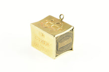 Load image into Gallery viewer, 14K Money Symbol Cash Box Dollar Bill Charm/Pendant Yellow Gold