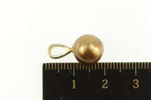 Load image into Gallery viewer, 14K Gold Brass Pearl Classic Simple Pendant Yellow Gold