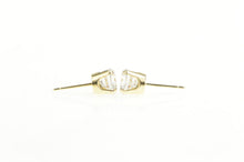 Load image into Gallery viewer, 14K Round Classic Solitaire Simple CZ Stud Earrings Yellow Gold