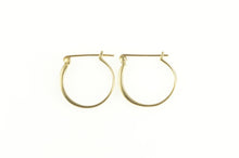 Load image into Gallery viewer, 10K Channel Classic Diamond Hoop Statement Earrings Yellow Gold