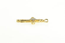 Load image into Gallery viewer, 14K Diamond Ornate Filigree Cross Christian Faith Pendant Yellow Gold