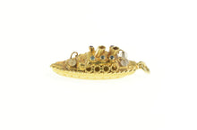 Load image into Gallery viewer, 14K 3D Cruise Liner Bon Voyage Travel Souvenir Charm/Pendant Yellow Gold