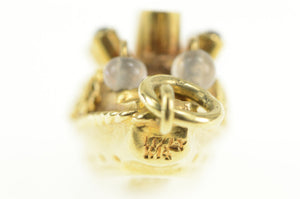 14K 3D Cruise Liner Bon Voyage Travel Souvenir Charm/Pendant Yellow Gold