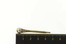 Load image into Gallery viewer, 14K Art Deco Two Tone Rose Cut Diamond Bar Pin/Brooch Yellow Gold