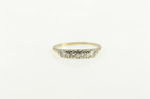 18K 0.32 Ctw Diamond Classic Wedding Band Ring Yellow Gold