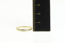 Load image into Gallery viewer, 14K White Sapphire Classic Wedding Band Ring Yellow Gold