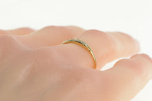 Load image into Gallery viewer, 14K White Sapphire Classic Wedding Band Ring Yellow Gold