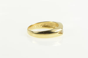 14K 0.25 Ctw Squared Diamond Wedding Band Ring Yellow Gold