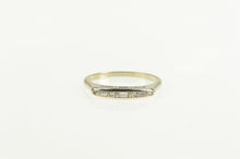 Load image into Gallery viewer, 14K 0.23 Ctw Baguette VS Diamond Wedding Band Ring White Gold