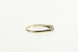 14K 0.23 Ctw Baguette VS Diamond Wedding Band Ring White Gold