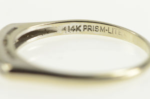 14K 0.23 Ctw Baguette VS Diamond Wedding Band Ring White Gold