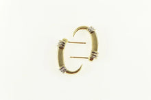Load image into Gallery viewer, 14K 0.20 Ctw Diamond Channel Semi Hoop Earrings Yellow Gold