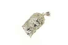 Load image into Gallery viewer, 14K 3.00 Ctw Diamond Jesus Christ Crown of Thorns Pendant White Gold