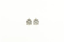 Load image into Gallery viewer, 10K 0.40 Ctw Diamond Solitaire Classic Stud Earrings White Gold