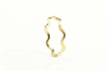 Load image into Gallery viewer, 14K 2.7mm Wavy Zig Zag Stackable Band Ring Yellow Gold