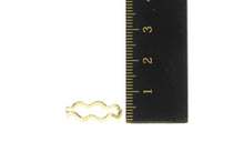 Load image into Gallery viewer, 14K 2.7mm Wavy Zig Zag Stackable Band Ring Yellow Gold