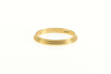 Load image into Gallery viewer, 14K 1.3mm Vintage NOS 1950&#39;s Grooved Band Ring Yellow Gold