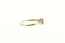 Load image into Gallery viewer, 10K Oval Ruby Diamond Accent Engagement Ring Yellow Gold