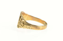 Load image into Gallery viewer, 10K Victorian FHS Monogram Ornate Signet Ring Yellow Gold