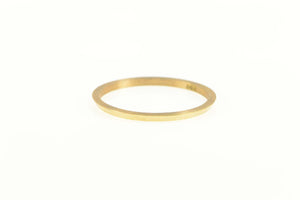 14K 1.3mm Grooved Vintage NOS 1950's Band Ring Yellow Gold