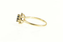 Load image into Gallery viewer, 14K Oval Natural Sapphire Diamond Halo Engagement Ring Yellow Gold