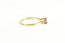 Load image into Gallery viewer, 14K Pink Sapphire Diamond Ornate Engagement Ring Yellow Gold