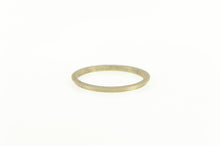 Load image into Gallery viewer, 14K 1950&#39;s Grooved Vintage NOS Simple Band Ring White Gold