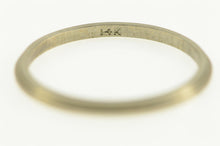 Load image into Gallery viewer, 14K Vintage NOS 1950&#39;s 1.3mm Grooved Stackable Ring White Gold