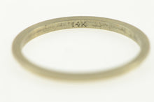Load image into Gallery viewer, 14K Grooved Stackable Band Vintage NOS 1950&#39;s Ring White Gold