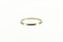Load image into Gallery viewer, 14K 1.3mm Grooved Stackable Vintage NOS 1950&#39;s Ring White Gold