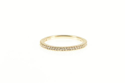 14K 0.37 Ctw Diamond Stackable Wedding Band Ring Rose Gold