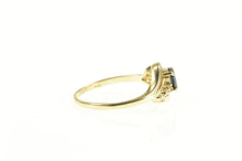 Load image into Gallery viewer, 14K Natural Sapphire Diamond Accent Engagement Ring Yellow Gold