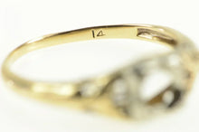 Load image into Gallery viewer, 14K Art Deco Filigree 4.5mm Engagement Setting Ring Yellow Gold