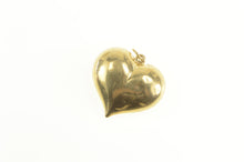 Load image into Gallery viewer, 14K Puffy Rounded Heart Love Symbol Romantic Pendant Yellow Gold