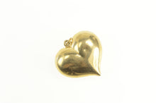 Load image into Gallery viewer, 14K Puffy Rounded Heart Love Symbol Romantic Pendant Yellow Gold