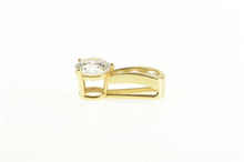 Load image into Gallery viewer, 14K Round CZ Graduated Classic Statement Pendant Yellow Gold