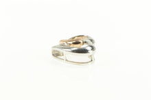 Load image into Gallery viewer, 10K Two Tone Diamond Heart Love Symbol Pendant White Gold