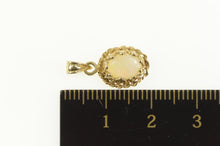 Load image into Gallery viewer, 14K Oval Natural Opal Classic Statement Pendant Yellow Gold