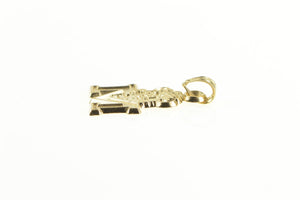 10K Marshall University Thundering Herd Bison Charm/Pendant Yellow Gold