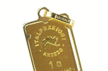 Load image into Gallery viewer, 14K Italian 1g One Gram Gold Bar Mini Ingot Charm/Pendant Yellow Gold