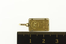 Load image into Gallery viewer, 14K Italian 1g One Gram Gold Bar Mini Ingot Charm/Pendant Yellow Gold